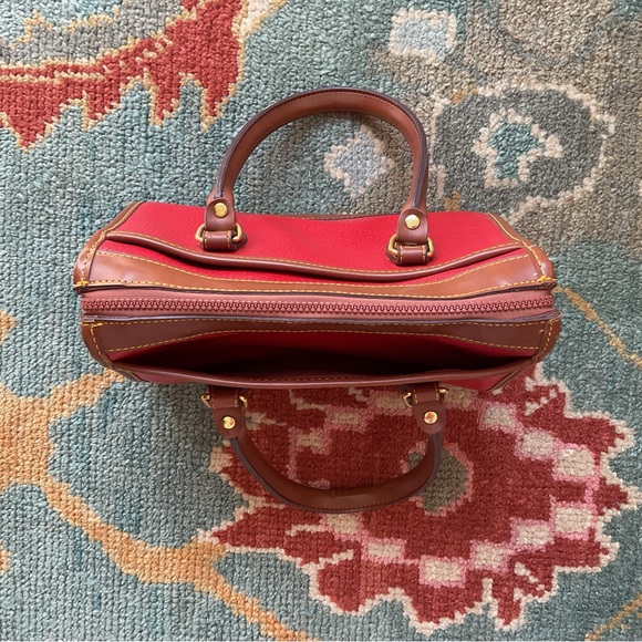 Dooney & Bourke / Red leather bag - Picture 7 of 9